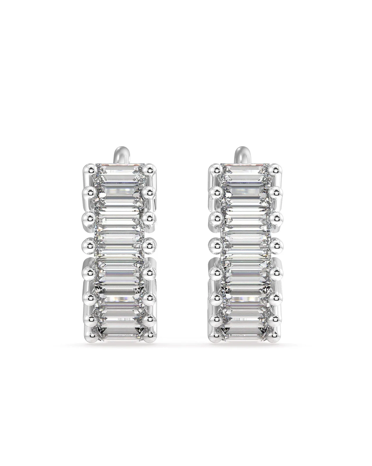Baguette Hoop Earrings - Image 6