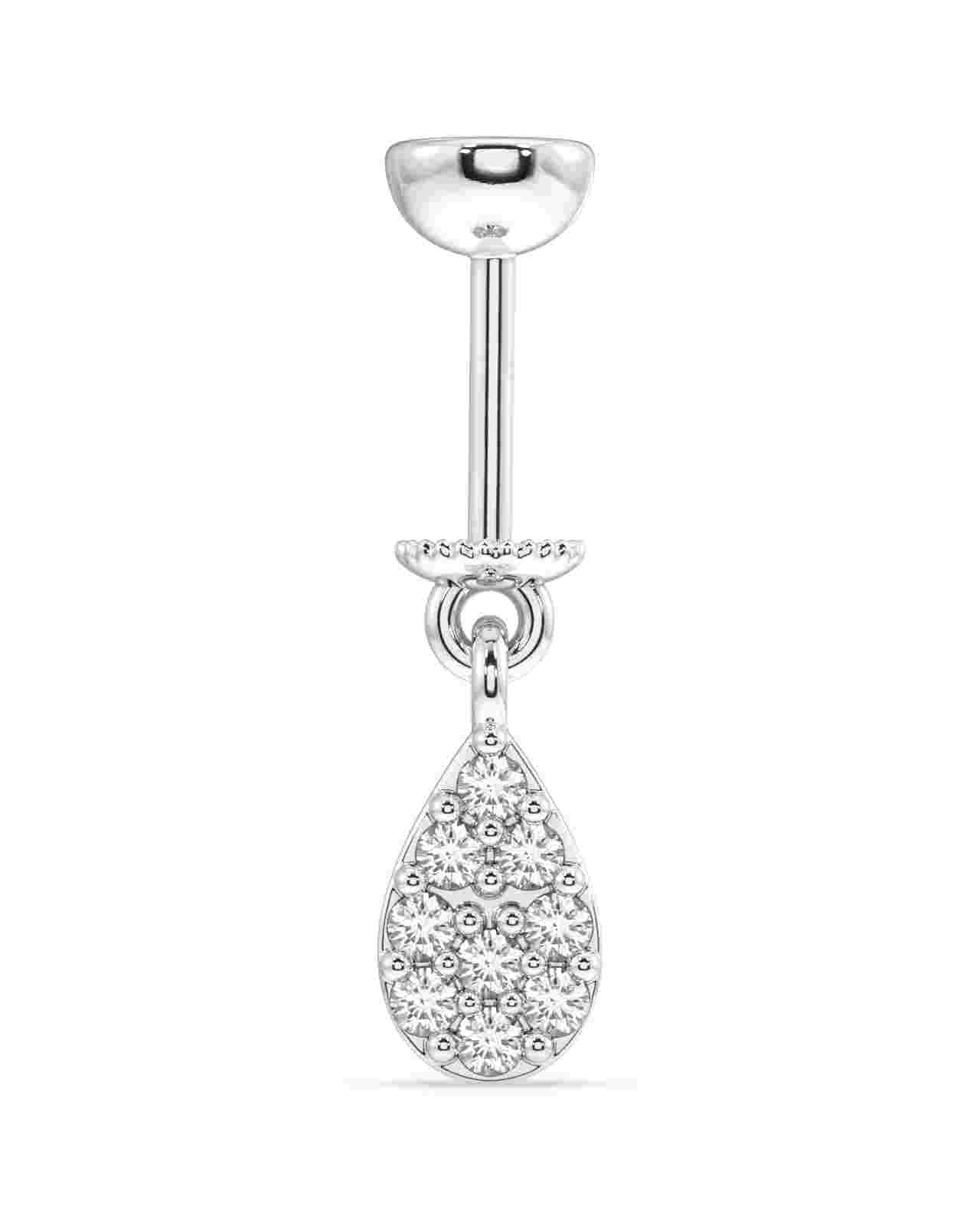 Cubic Zirconia Drop Screw Helix Hanging Earrings - Image 3