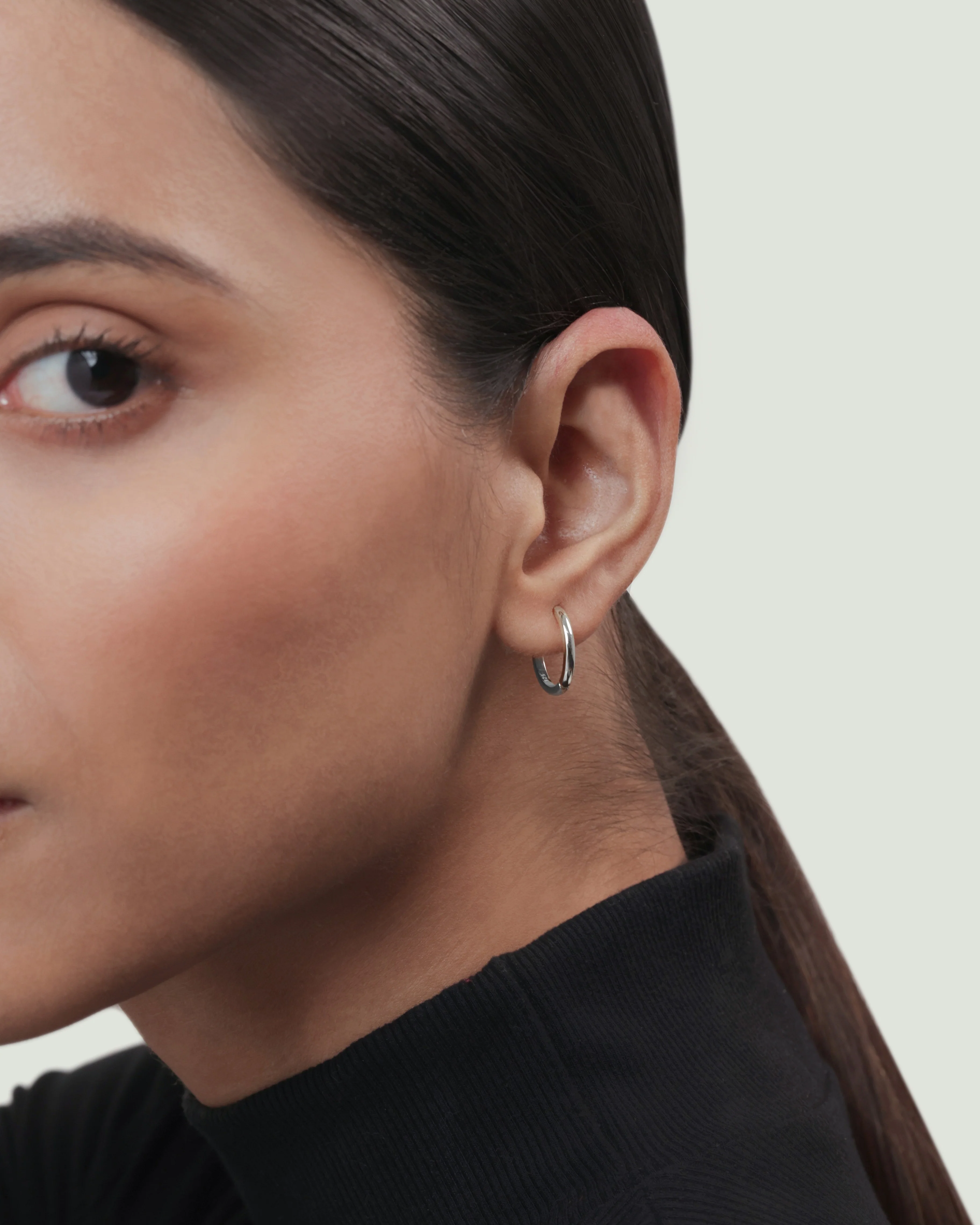 Evergreen Silver Hoops Multiple Sizes Hoop Earrings - Image 4