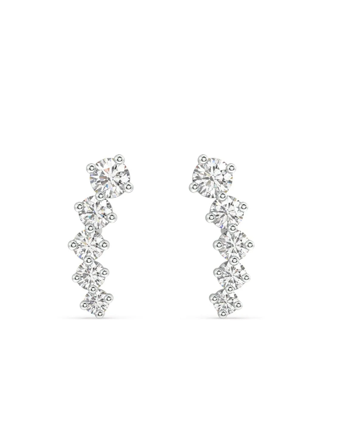 Five Stone Climber Studs Earrings - Image 3