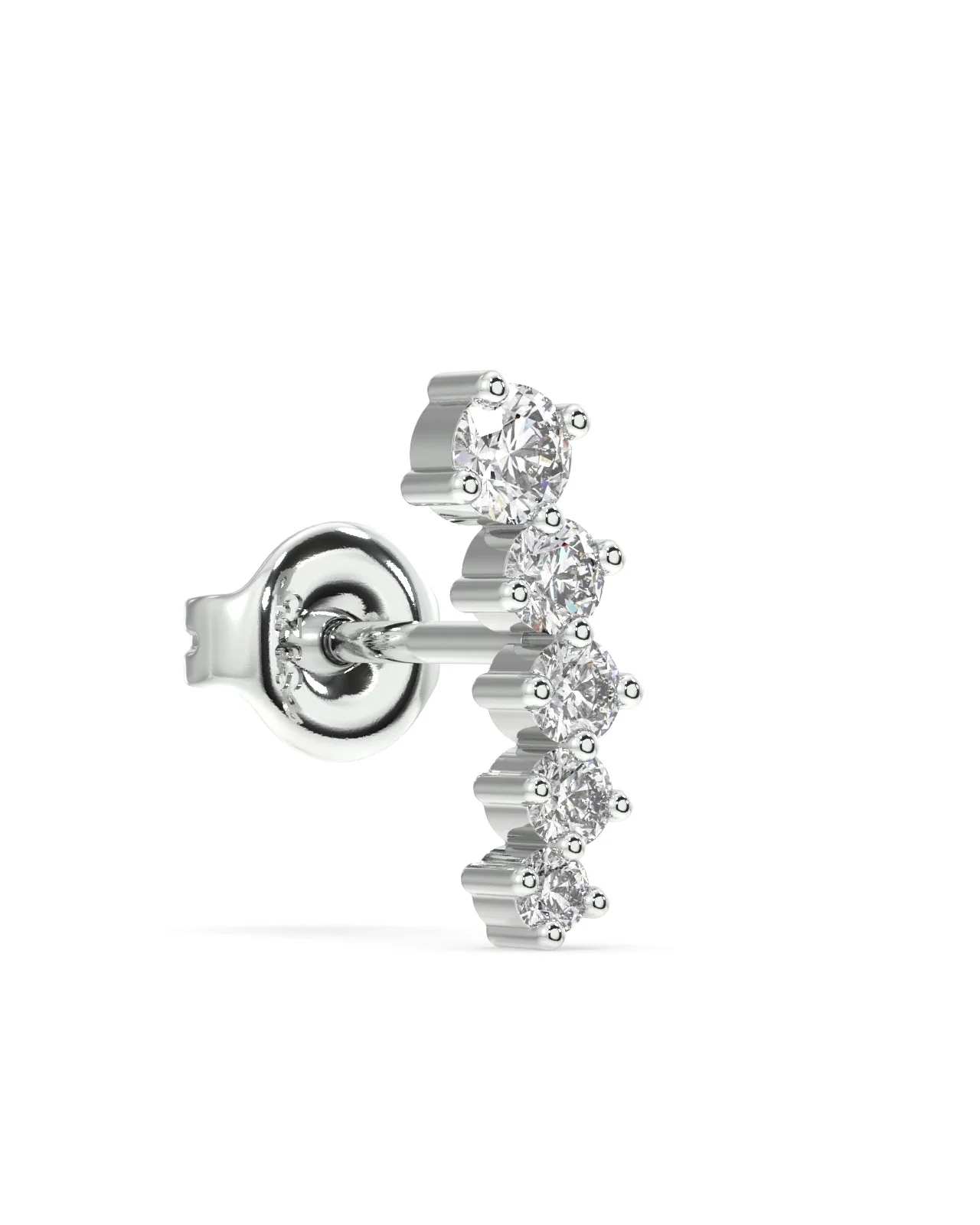 Five Stone Climber Studs Earrings - Image 6