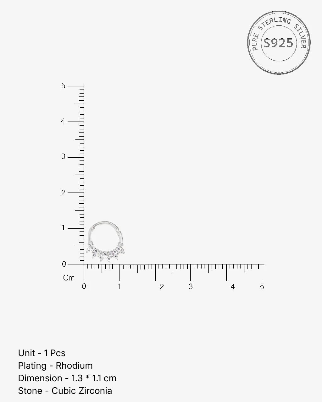 Celeste Septum Ring - Image 3